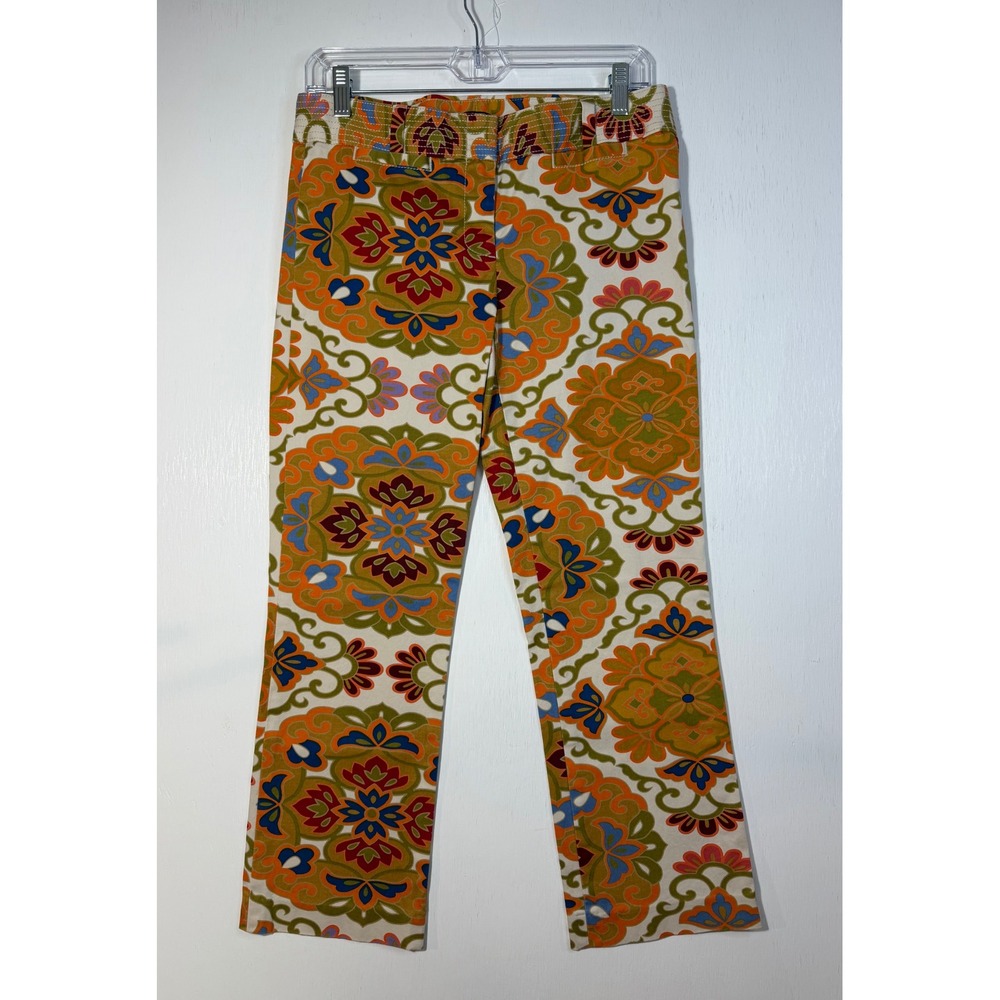 J.Crew City Fit Retro Print Wide Leg Pants Size 4